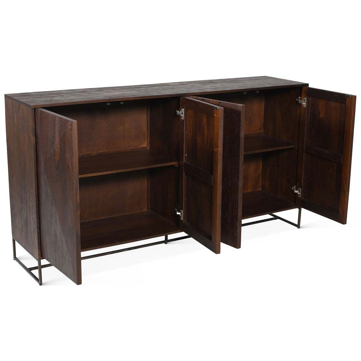 Cambridge Mango Wood Sideboard in Walnut 76"
