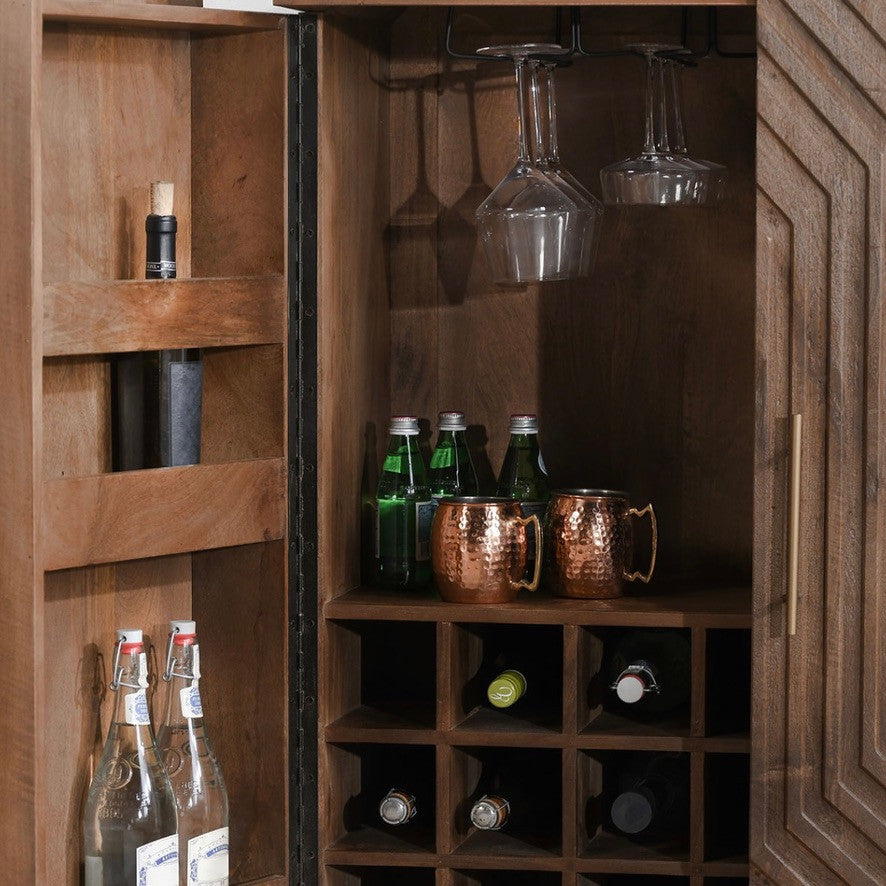Holmes Solid Wood Bar Cabinet 36" 