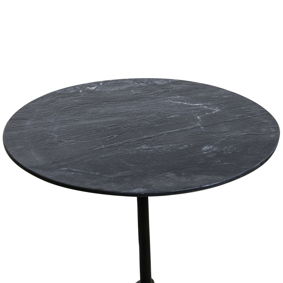 Sperre 18" Round Accent Table with Lava Marble