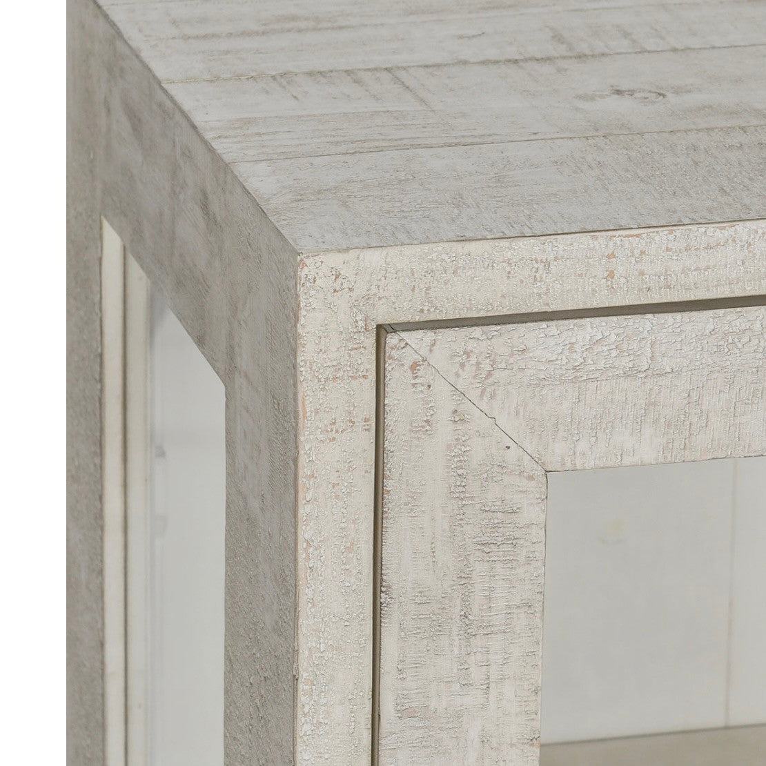 Larson Reclaimed Pine 2-Door Cabinet 46" - White Wash