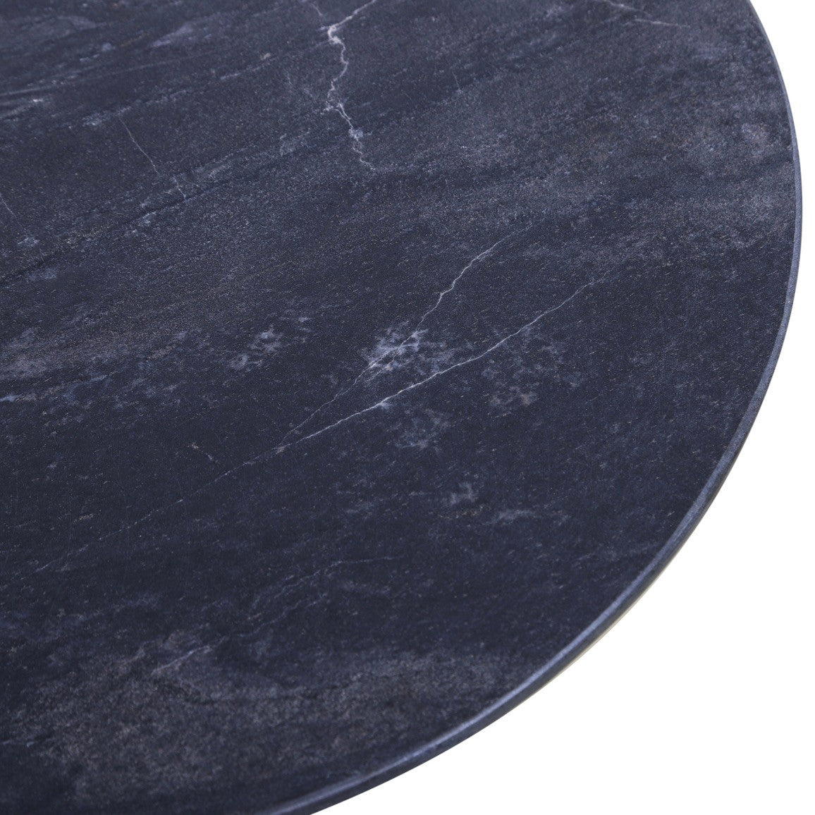 Sperre 18" Round Accent Table with Lava Marble
