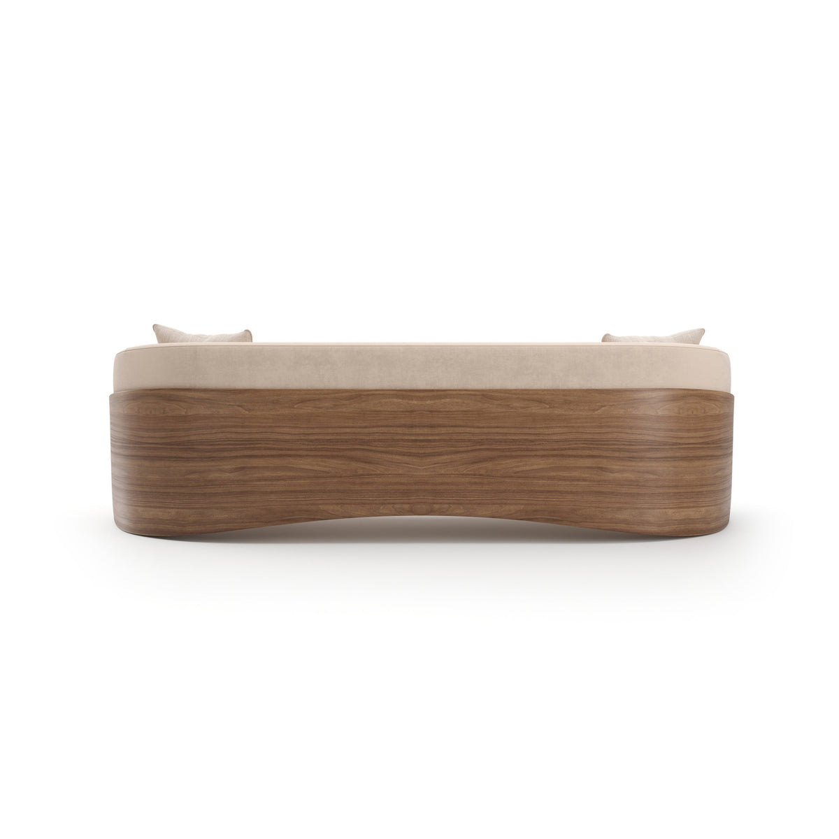 Fleur Wood Back Sofa Porcini 102" by Caracole - view 7