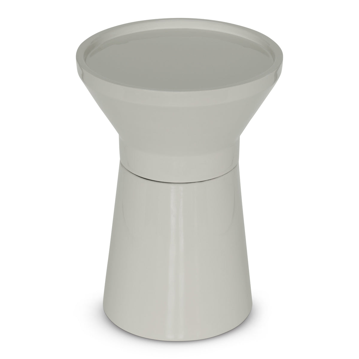 Sabine Enamel End Table Bone White by Urbia - product view