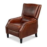 Ashford Leather Recliner by Sarreid Ltd