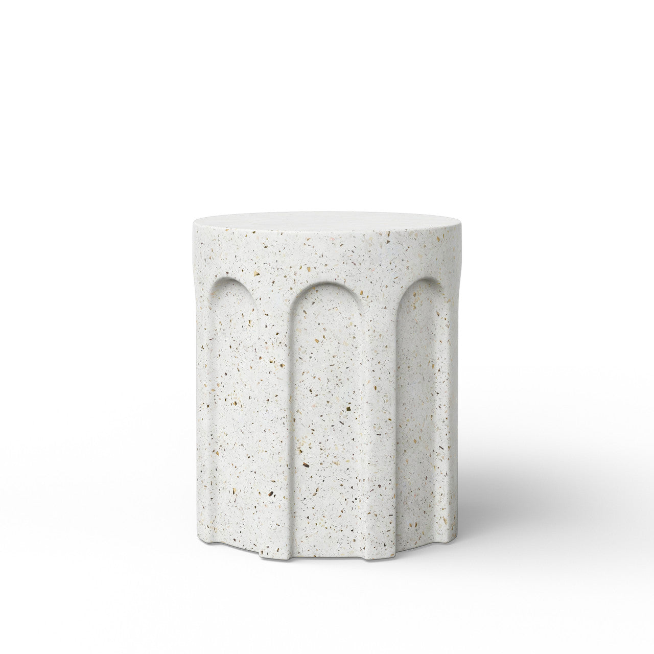 Mixx - Atlas Stool - Ivory Terrazzo
