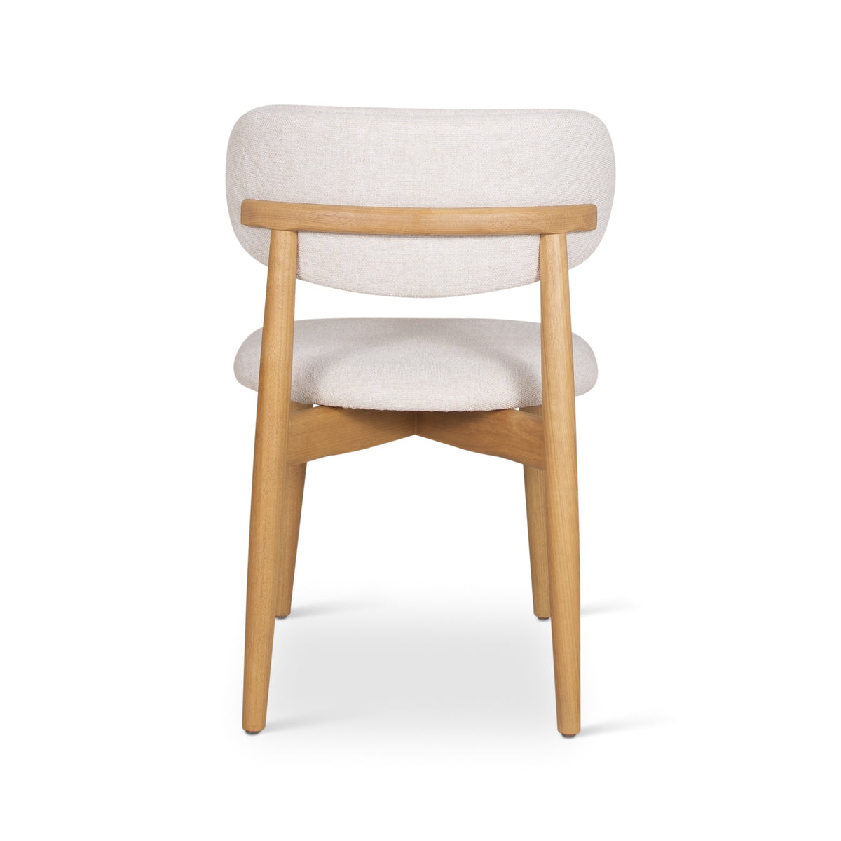 Modern Brazilian Lucia Side Chair Harvest Natural Upholstery - Damasco Frame by Urbia - detail 4