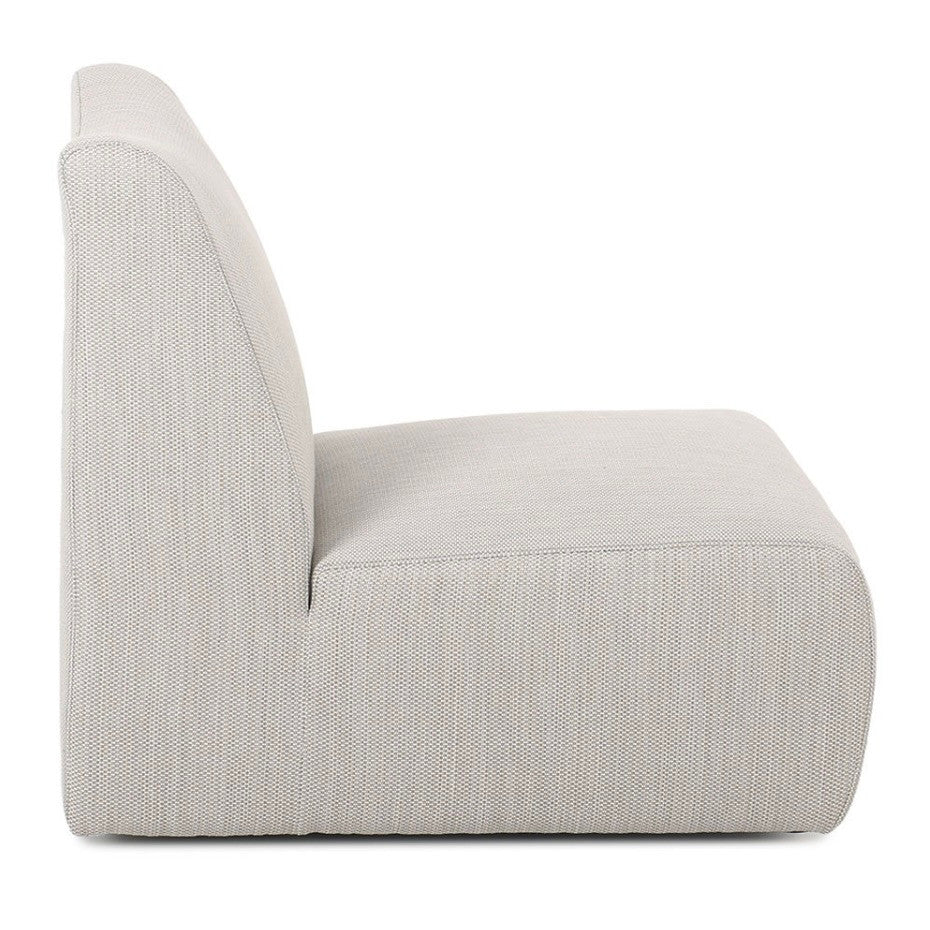 Atlas Outdoor Swivel Chair in Gray