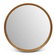 Elements Samar Round Mirror 23"Dia. - Antique Brass by Urbia - product view