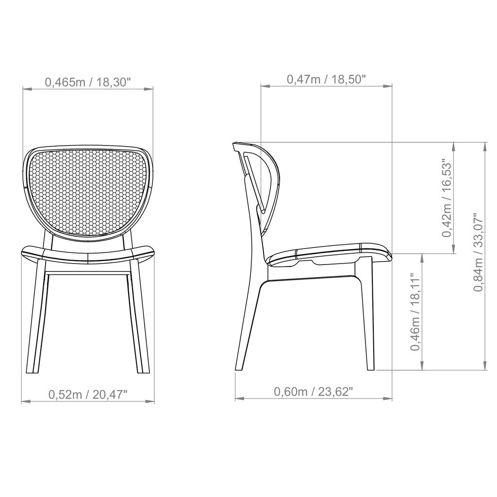 Joelma Dining Chair Damasco, Harvest Natural, Natural Cane by Urbia - detail 8