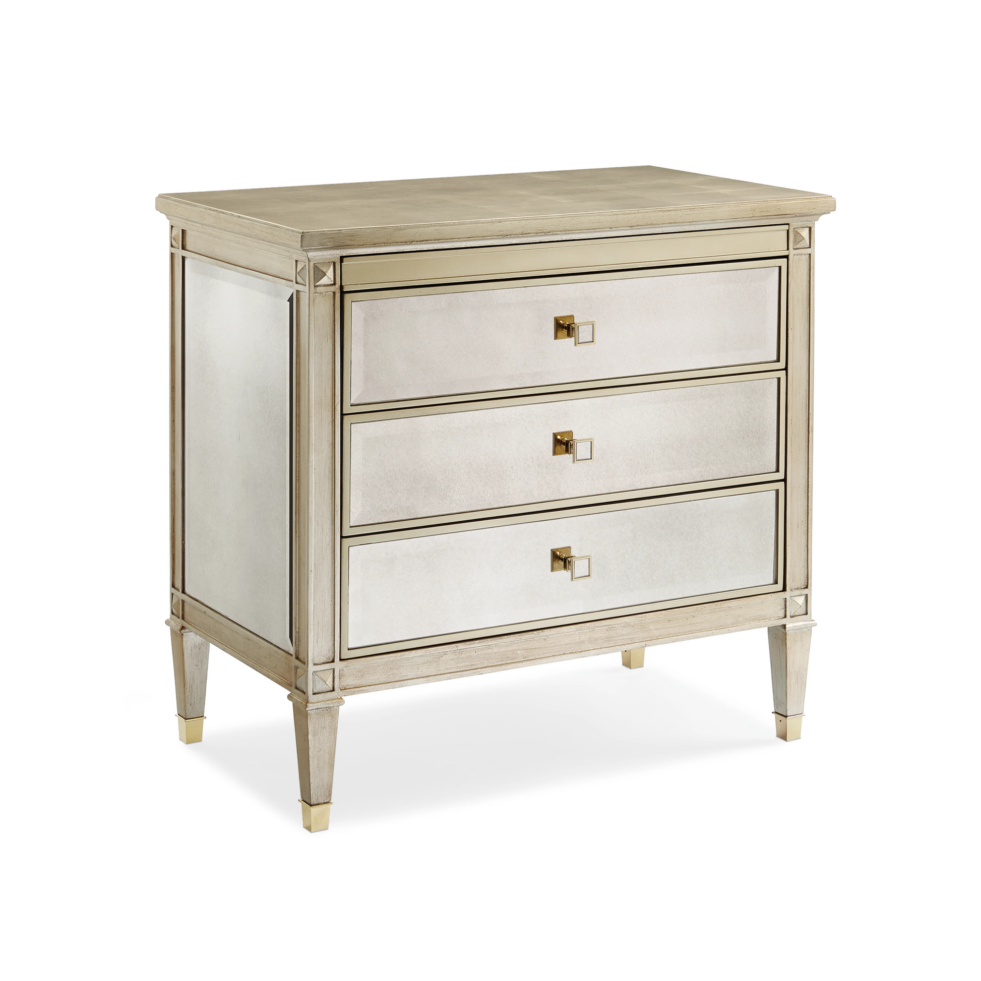 A Classic Beauty Antique Mirror Nightstand 32" by Caracole - view 5