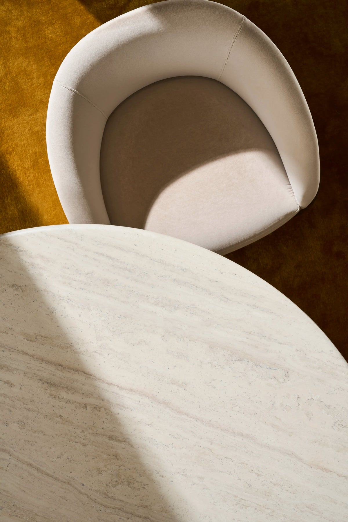 Fleur Wood Back Dining Chair Porcini 25" by Caracole - view 4