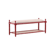 Red Westbrook Bench by Furniture Classics at ZIN Home