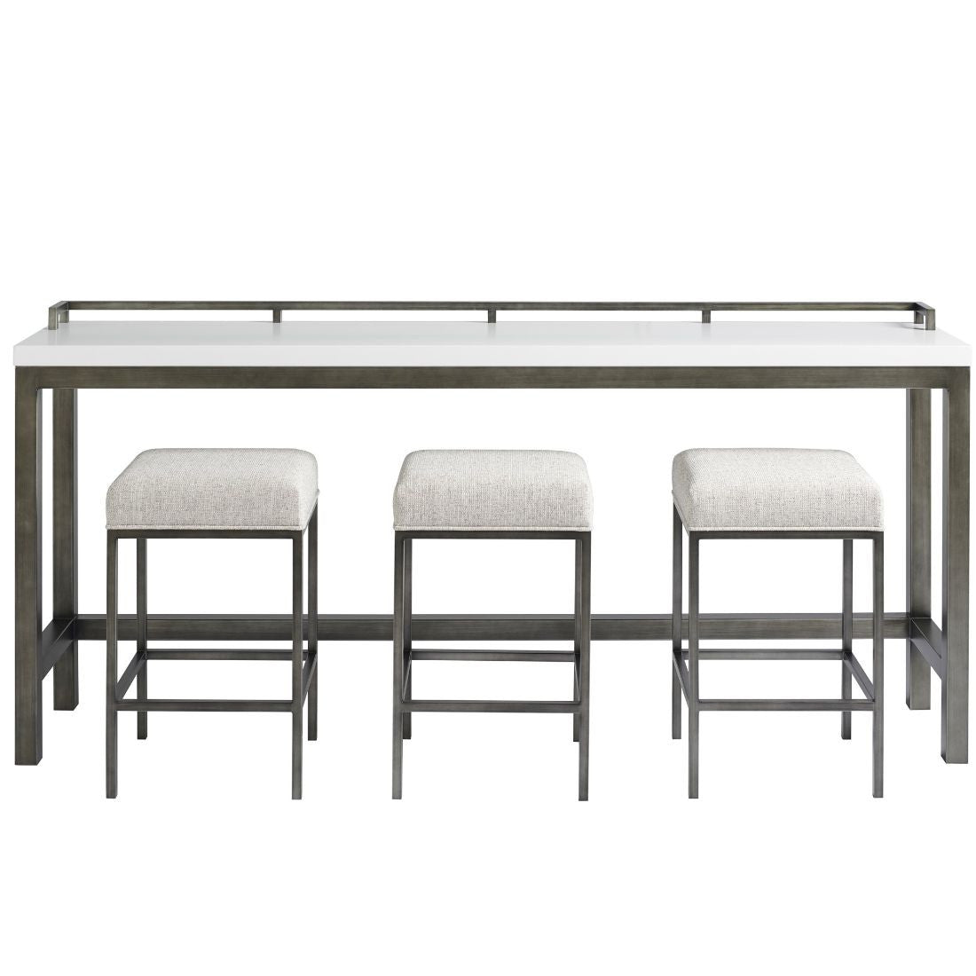 Universal Curated Essence Console Table with 3 Stools