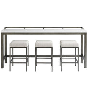 Universal Curated Essence Console Table with 3 Stools