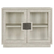 Larson Reclaimed Pine 2-Door Cabinet 46" - White Wash