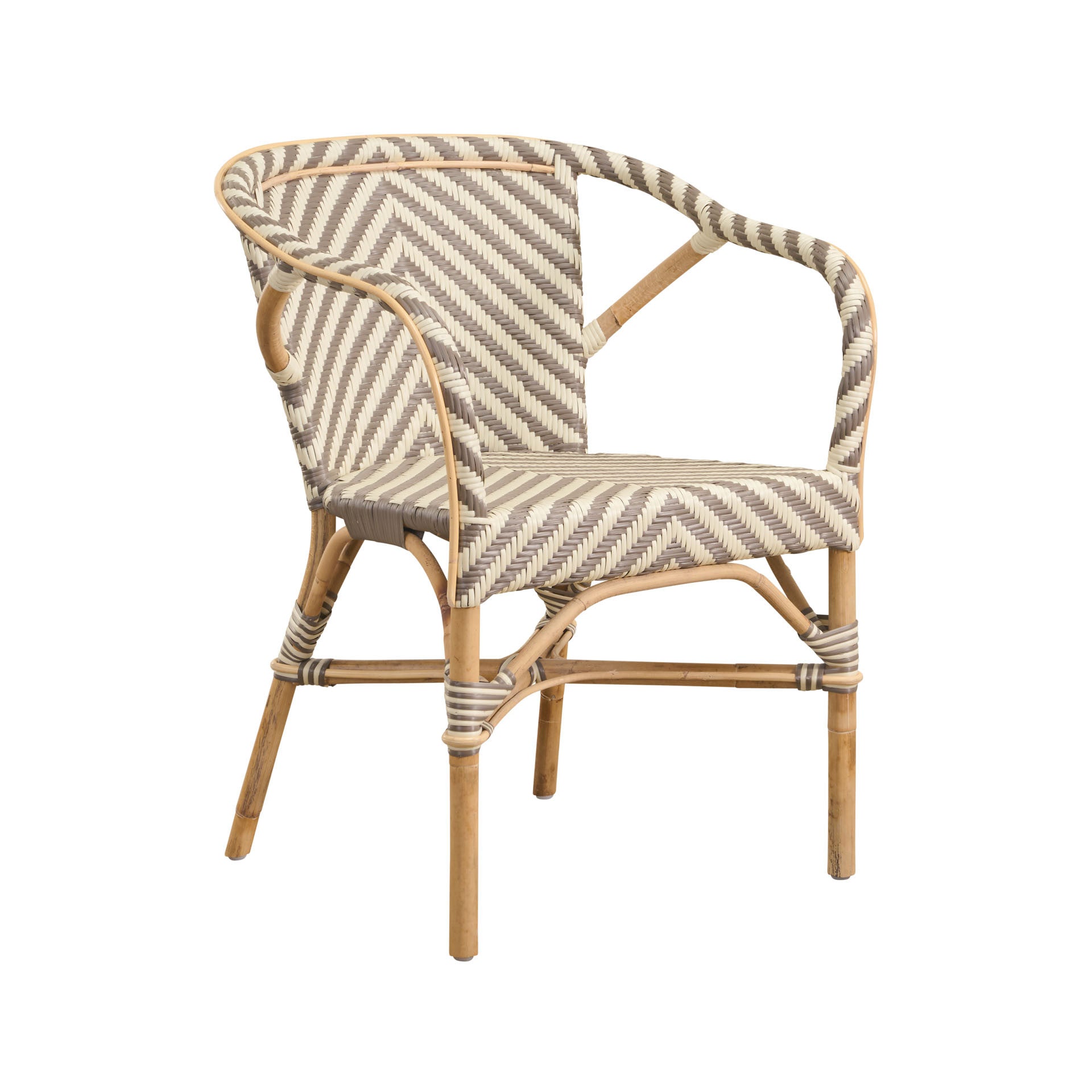 Madeleine Arm Chair Chevron by Sika Design