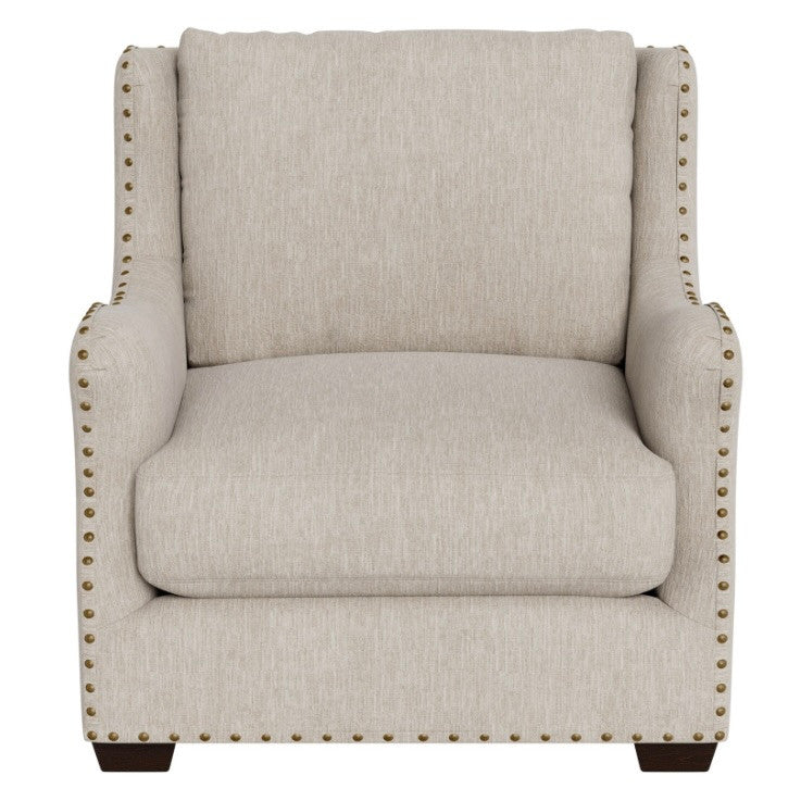 Connor Belgian Linen Slope Arm Upholstered Chair