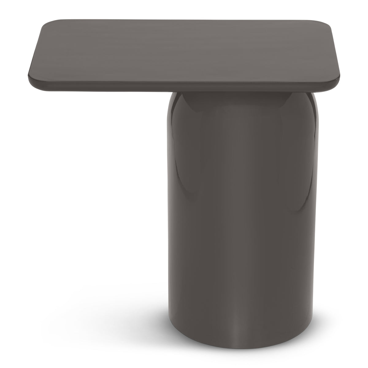 Alessia Enamel End Table Deep Umber Brown by Urbia - detail 2