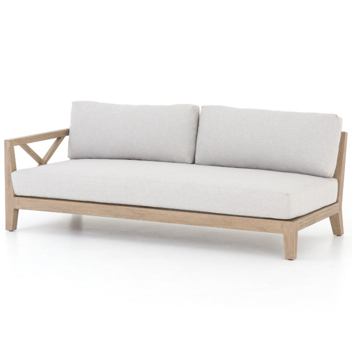 Huntington Natural Teak Outdoor Left Arm Sofa 70"