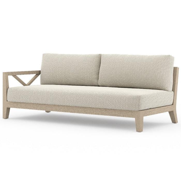 Huntington Natural Teak Outdoor Left Arm Sofa 70"