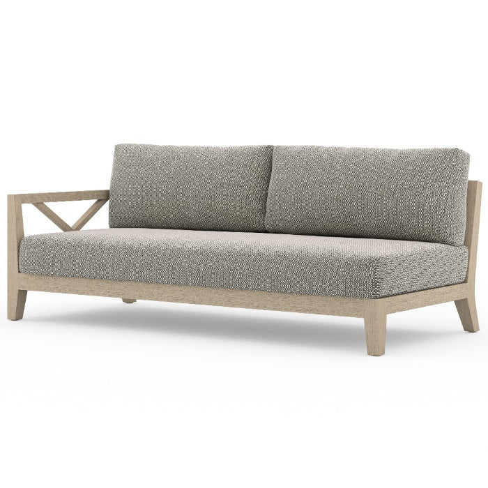 Huntington Natural Teak Outdoor Left Arm Sofa 70"