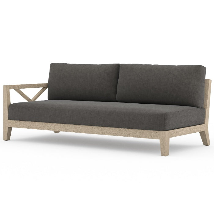 Huntington Natural Teak Outdoor Left Arm Sofa 70"