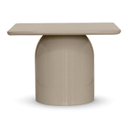 Alessia Tall Enamel Coffee Table Latte Taupe, 16.5" by Urbia - product view