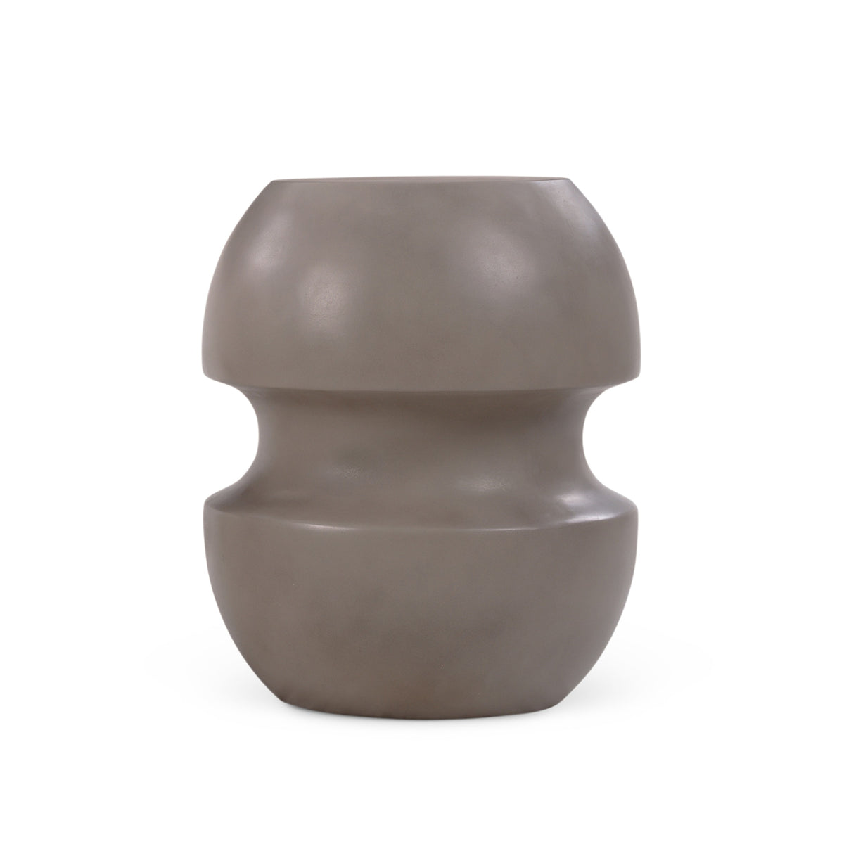 Cyrus Indoor/Outdoor Concrete End Table Dark Grey by Urbia - product view