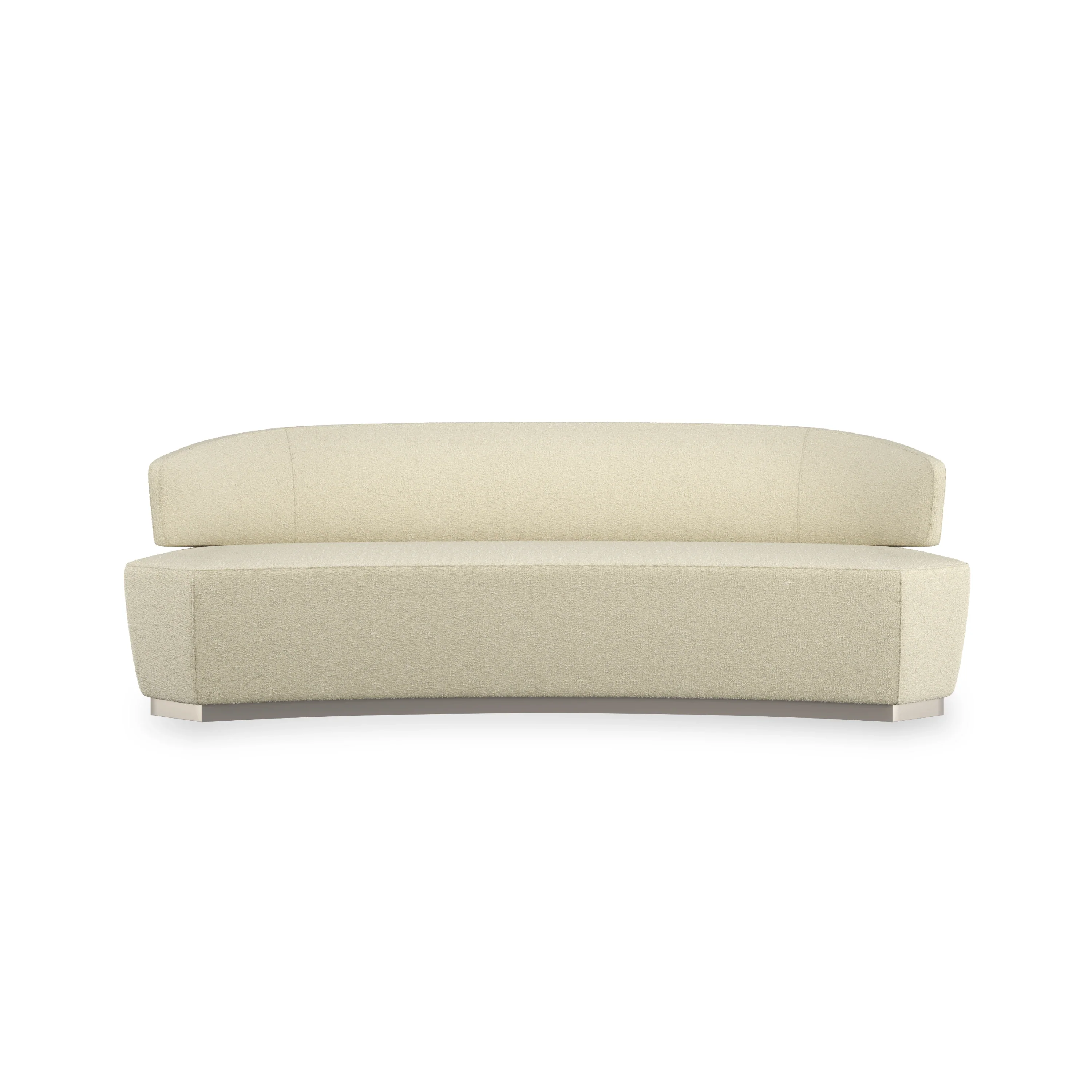 Olympia Sofa-Oatmeal Sparkling Argent 93.50" by Caracole