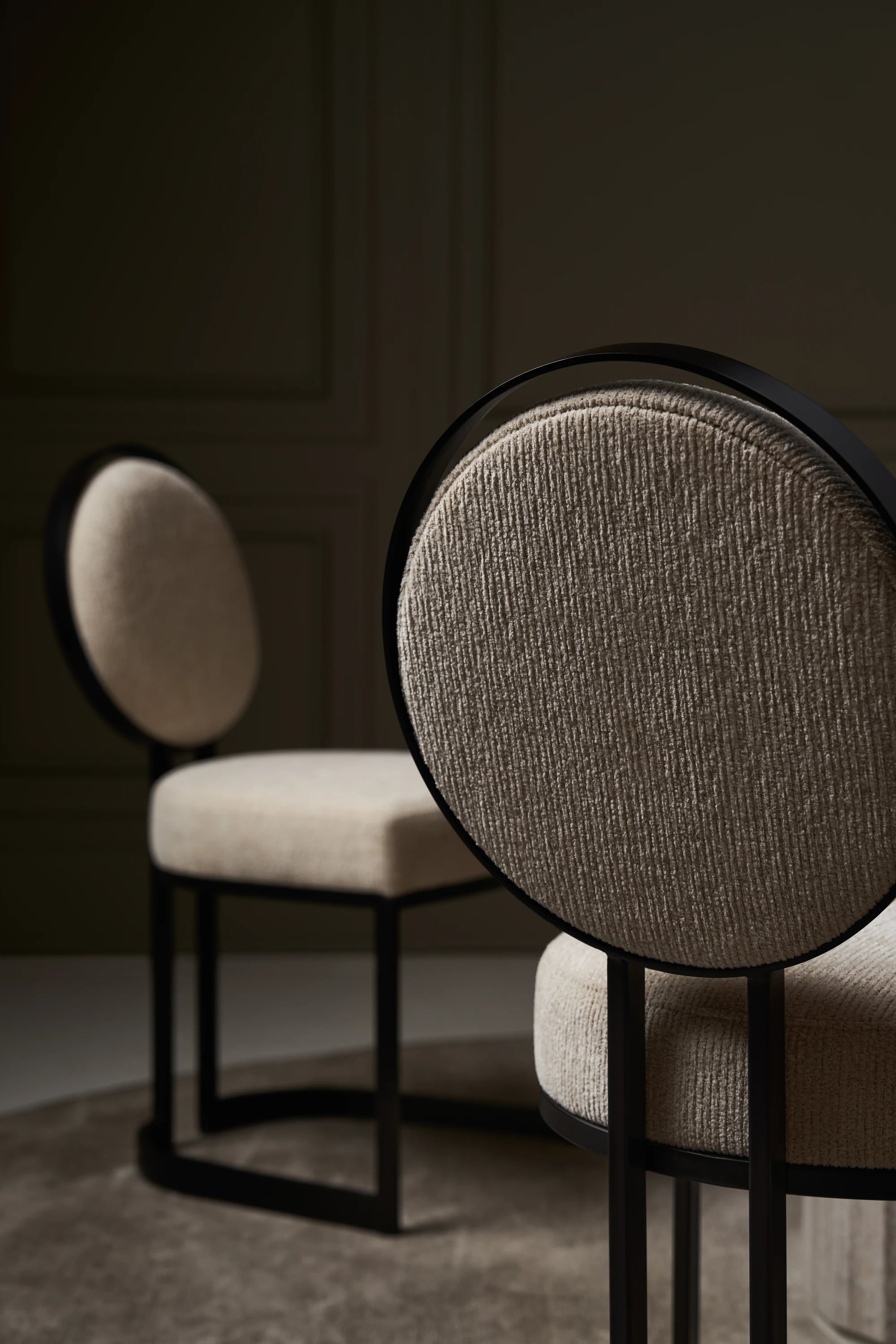 La Lune Chocolate Bronze Matte Dining Chair 20" by Caracole - view 3