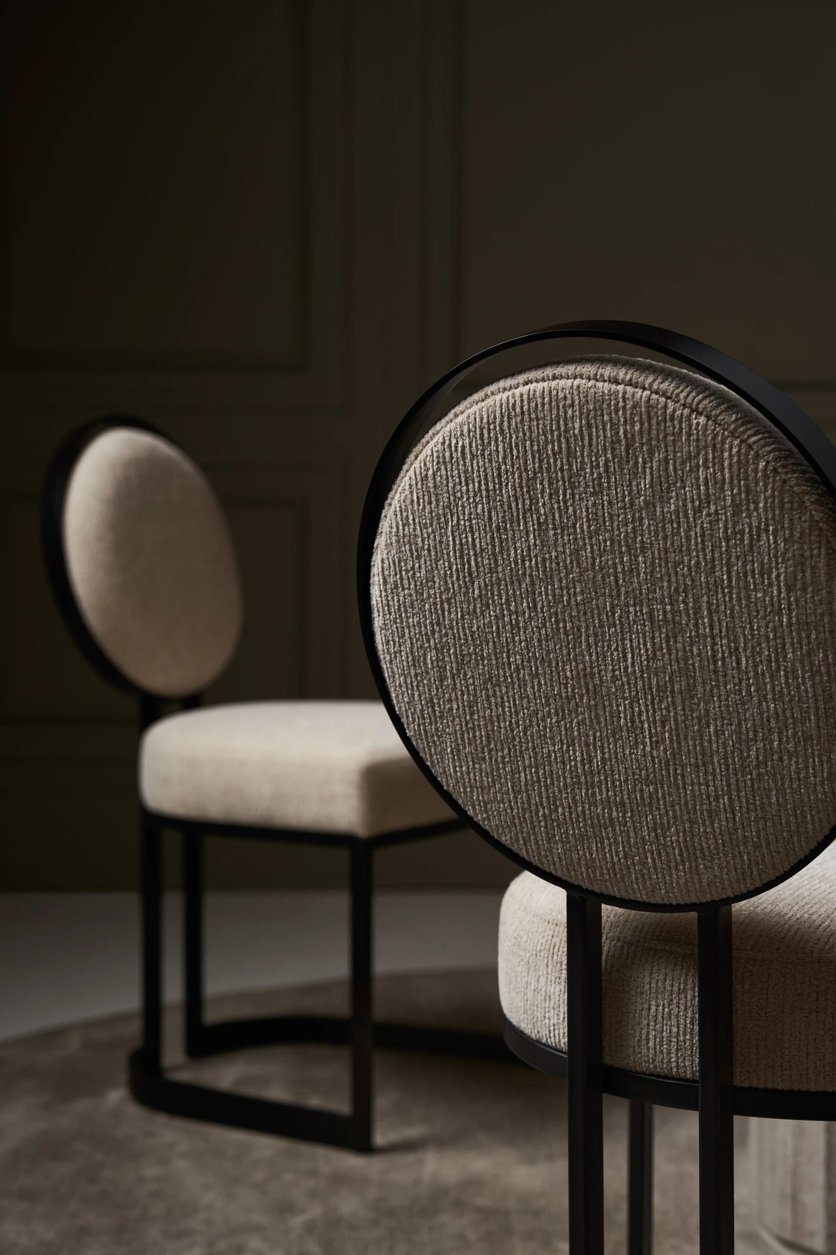 La Lune Chocolate Bronze Matte Dining Chair 20" by Caracole - view 3