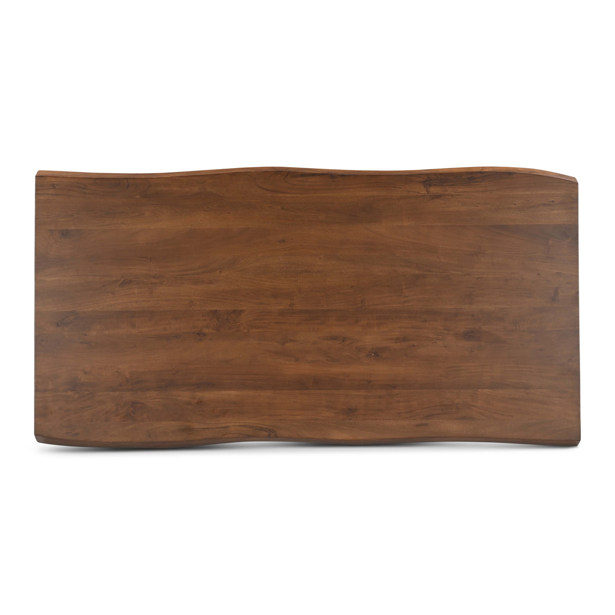Brooks Dining Table Glass Base 40" x 79" Americano Top - Clear Glass Base by Urbia - detail 4