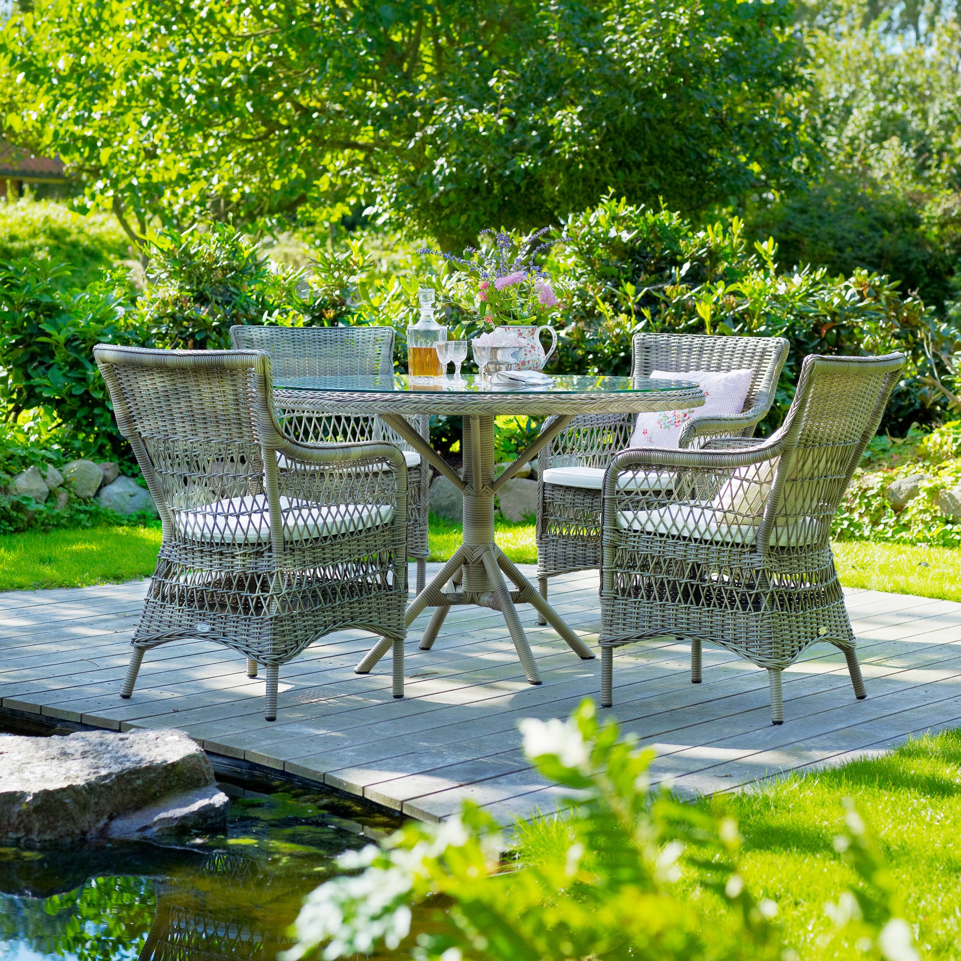 Grace Dining Table w/Glass Top by Sika Design - view 4