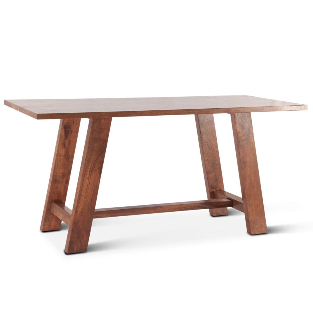 Savannah 75" Acacia Wood Gathering Table Cinnamon Brown