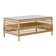 Hazel Coffee Table w/Glass Top by Sika Design