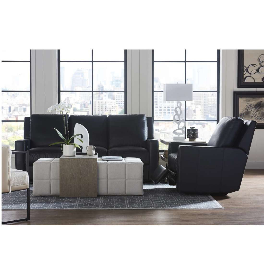 Universal Curated Lumin Cocktail Ottoman