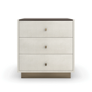 Iliad Nightstand Ivory Crackle 26" by Caracole