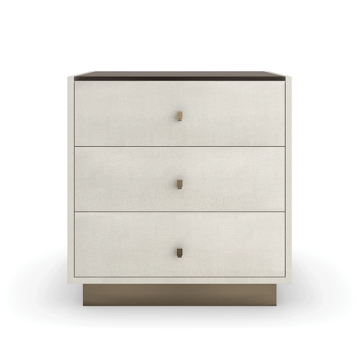 Iliad Nightstand Ivory Crackle 26" by Caracole