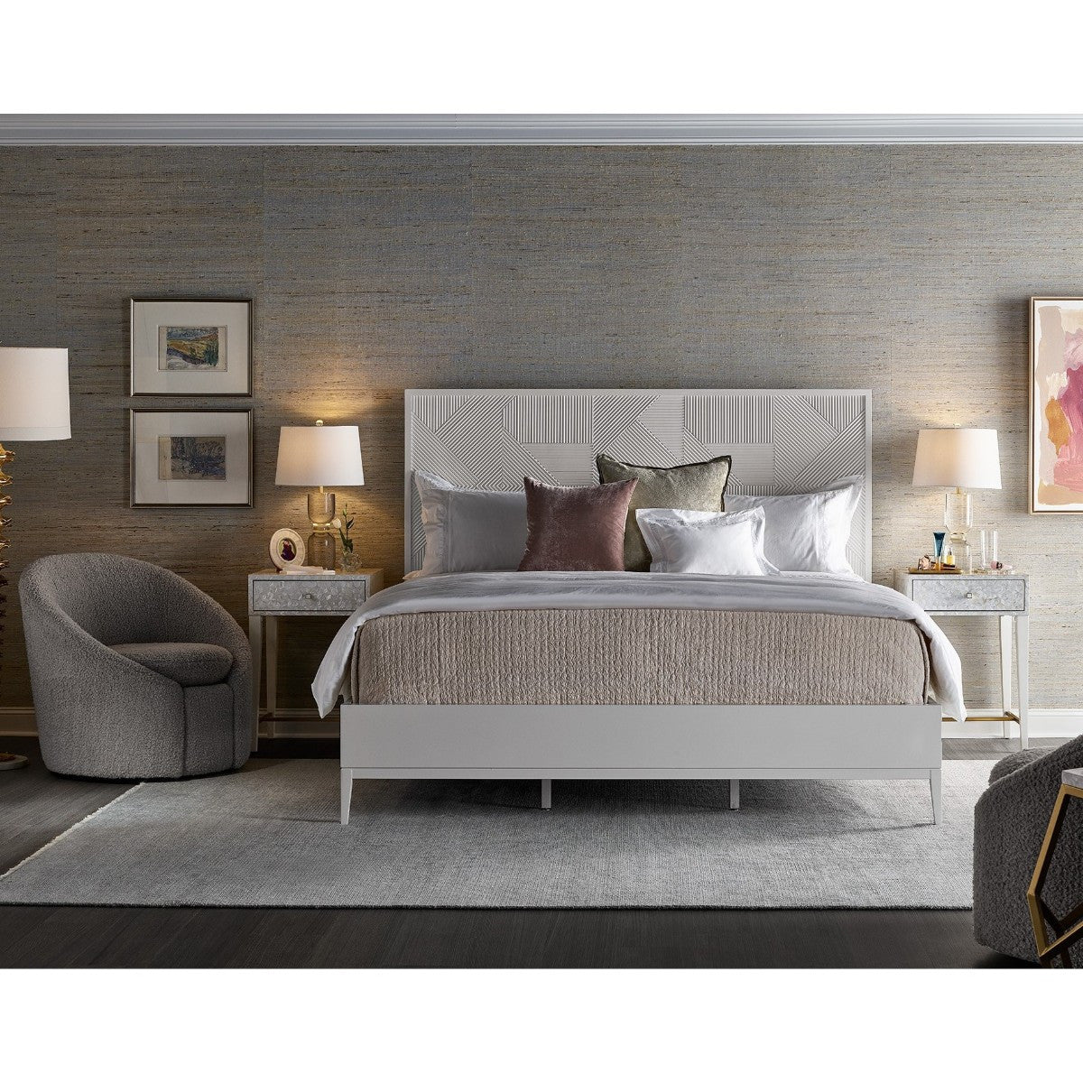 Love Joy Bliss Mother of Pearl Bedside Table