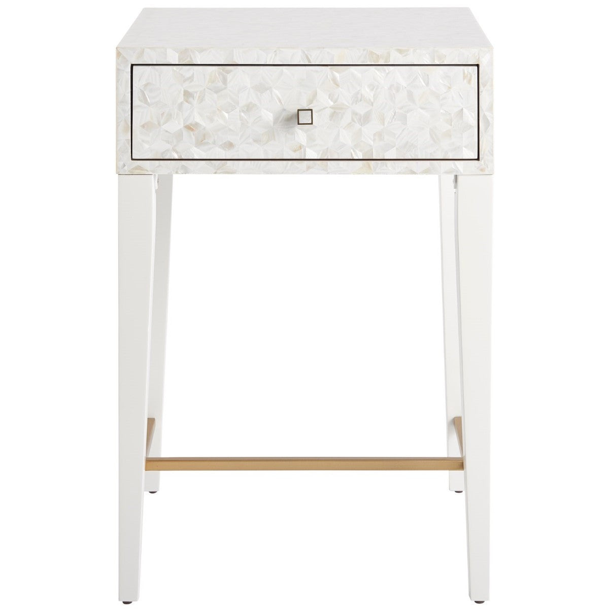 Love Joy Bliss Mother of Pearl Bedside Table