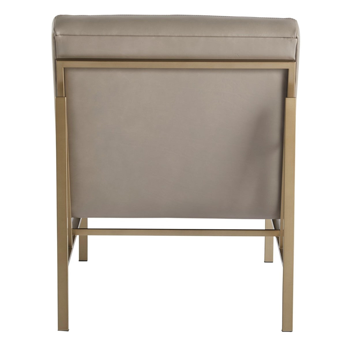 Hollywood Gray Leather Accent Chair