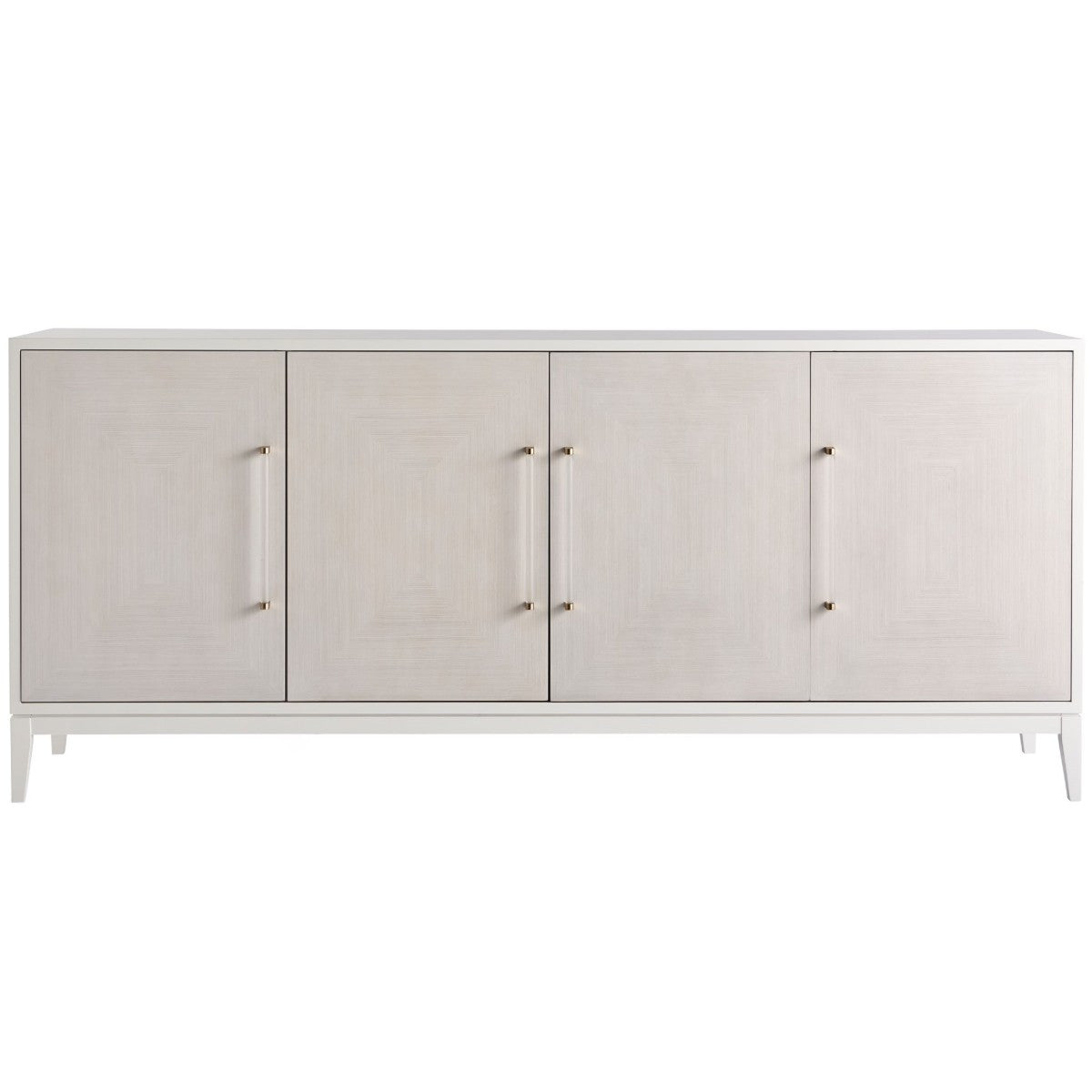 Desert Rose White Lacquer 4 Door Sideboard 78"