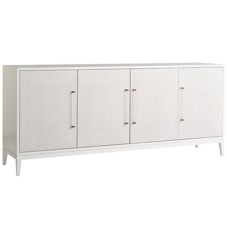 Desert Rose White Lacquer 4 Door Sideboard 78"