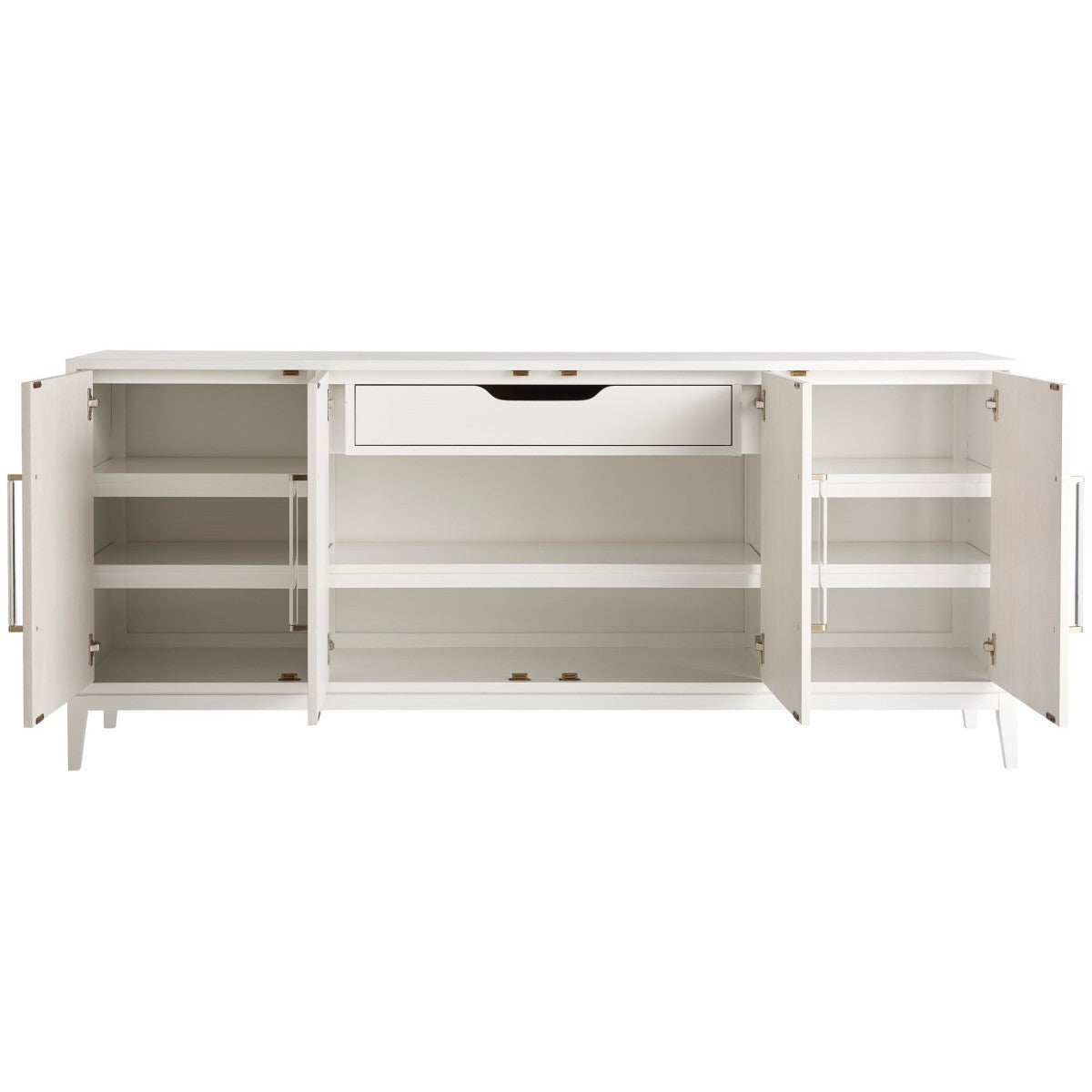 Desert Rose White Lacquer 4 Door Sideboard 78"
