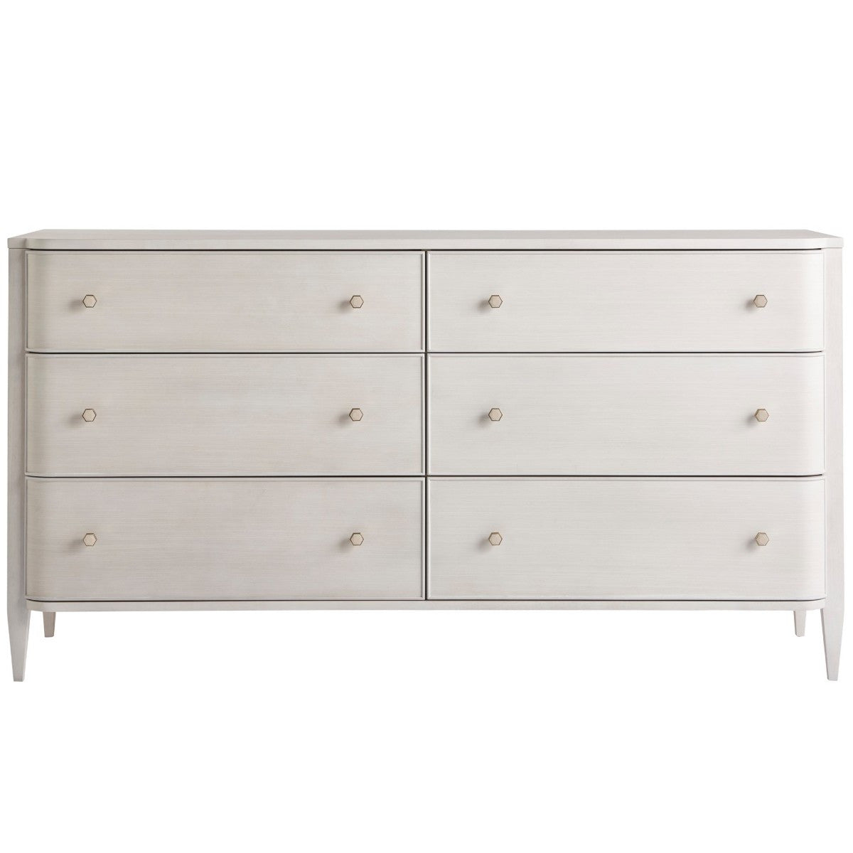 Chelsea 6 Drawers Dresser 68",Alabaster 
