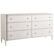 Chelsea 6 Drawers Dresser 68",Alabaster 