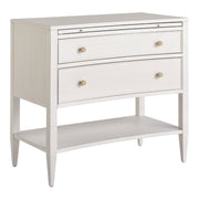 Chelsea 2 Drawers Nightstand, Alabaster