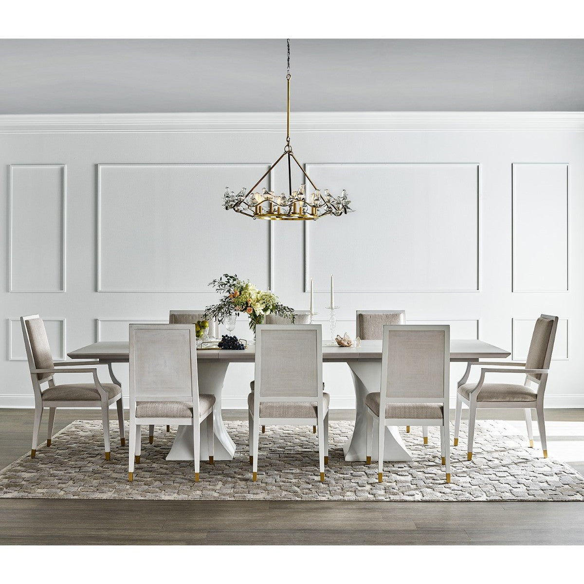 Love Joy Bliss Grey Upholstered Dining Arm Chair