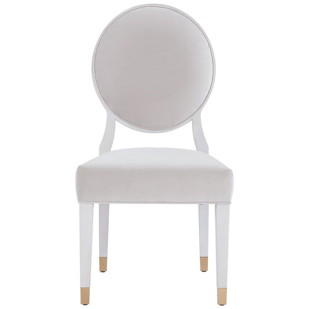 Love Joy Bliss Velvet Round Back Side Chair