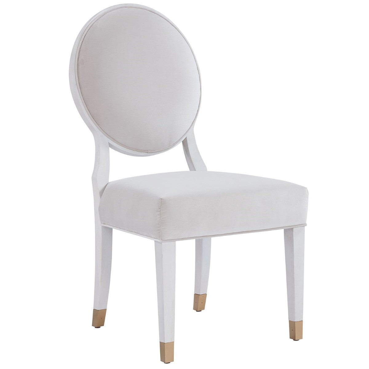 Love Joy Bliss Velvet Round Back Side Chair